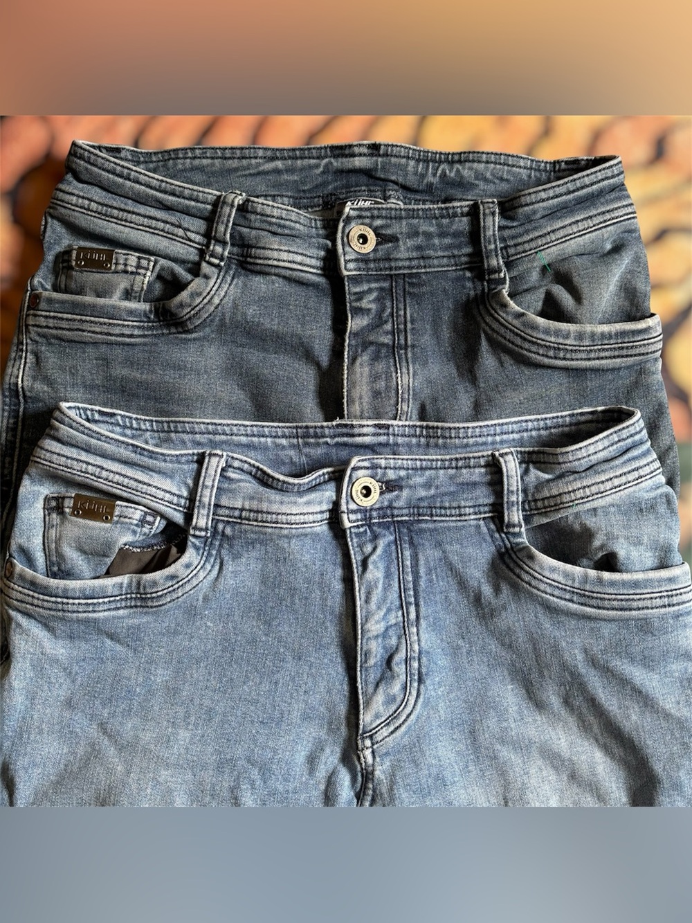 Kuhl Klassik Jeans Mens Sz 33x30 Indigo Dye Stretch Slim Straight Leg Lot Of 2